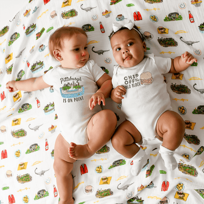 Pittsburgh is on Point Onesie Stretch Cotton Bodysuit up to 18 Months