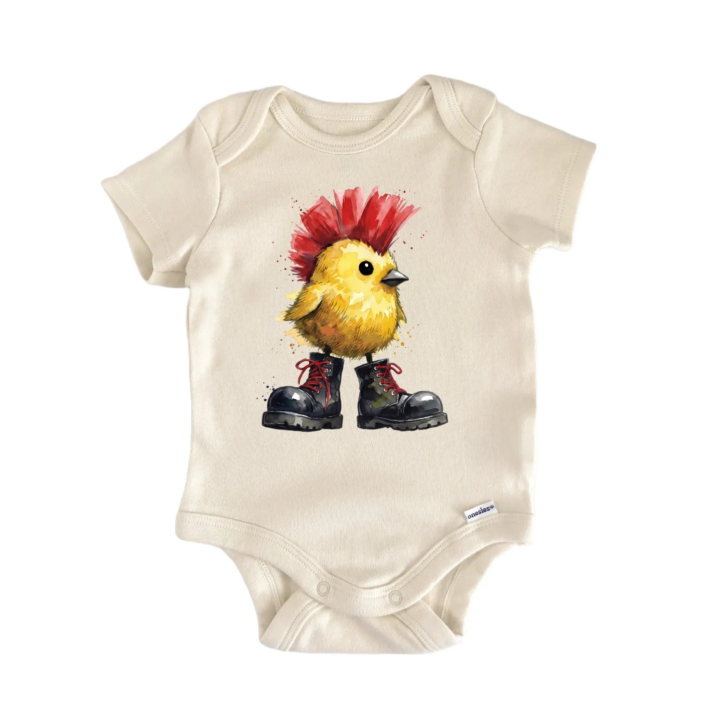 Pop Punk Rock Chick Newborn Baby Bodysuit