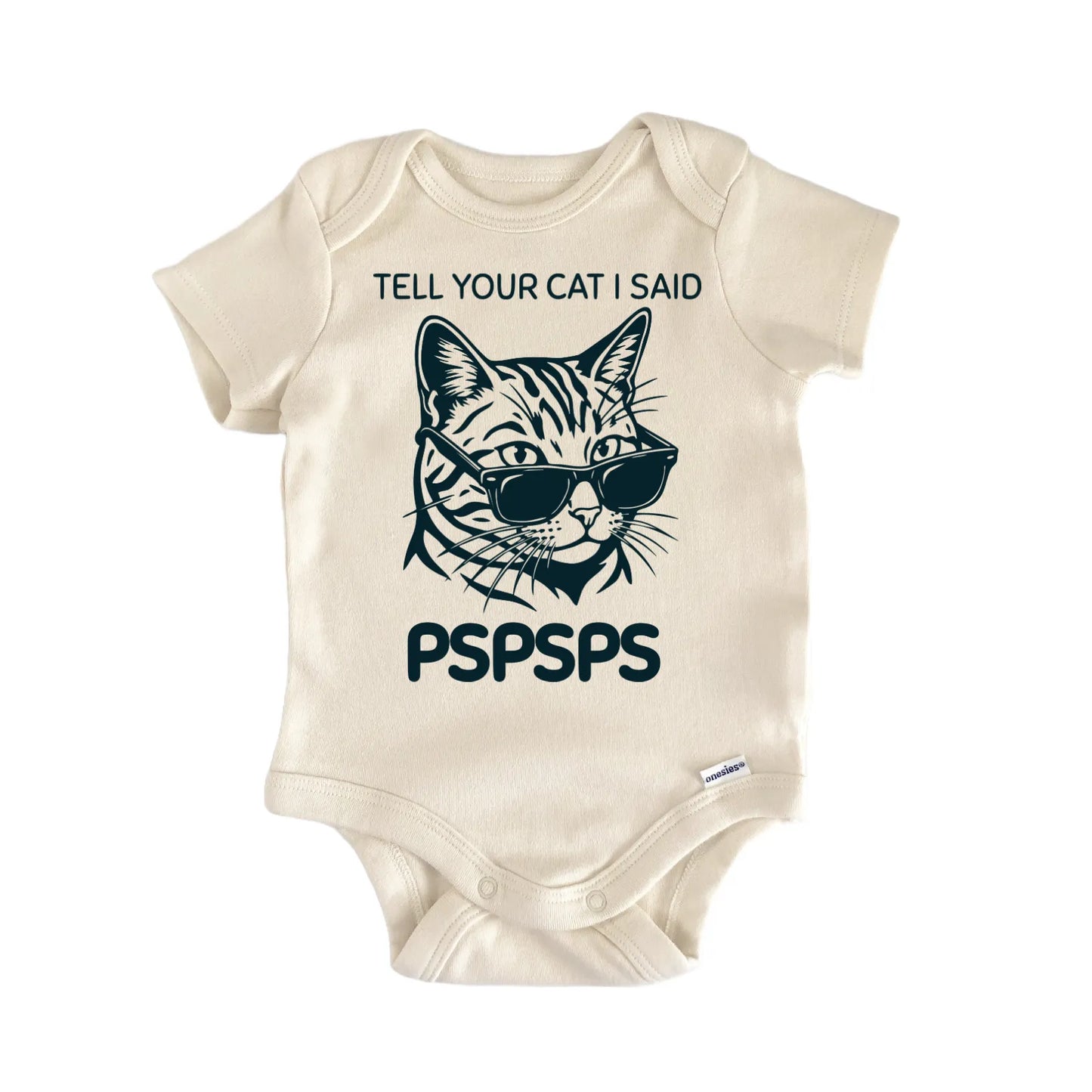Pspsps Cat Newborn Baby Bodysuit