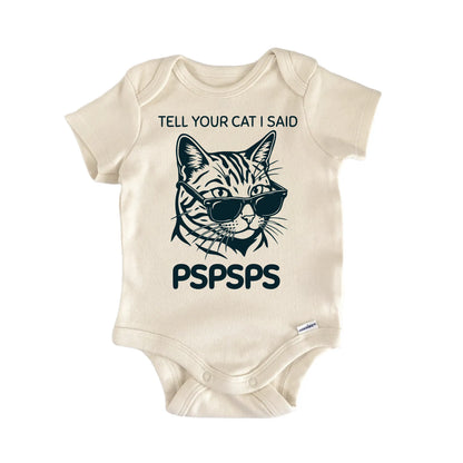 Pspsps Cat Newborn Baby Bodysuit