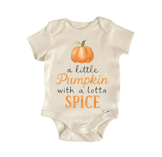 Pumpkin Coffee Latte Spice Newborn Baby Onesie® Onesie®