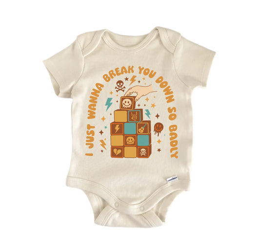 Punk Emo Ska Music Break You Down Newborn Baby Onesie® Onesie®