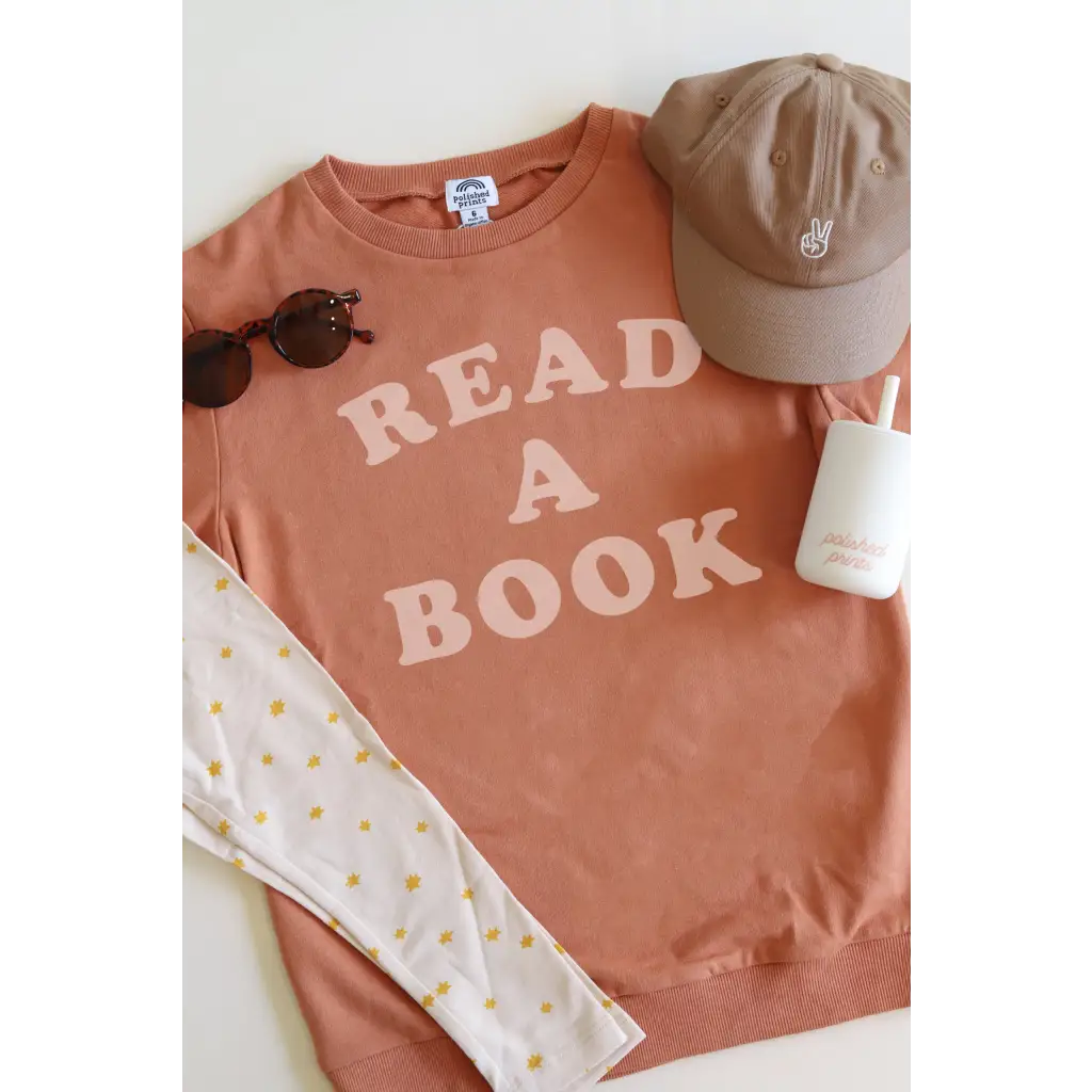 Read a Book Kids Pullover Sweatshirt