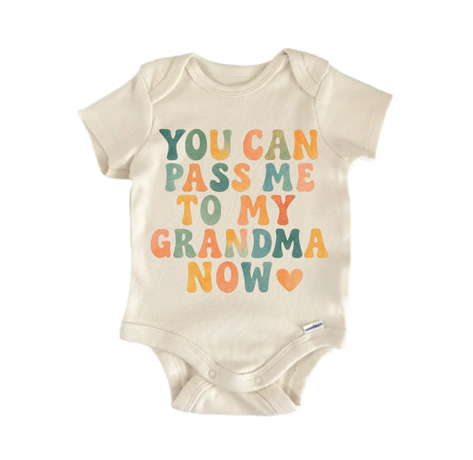 Retro Grandma Pass Me Newborn Baby Onesie® Onesie®