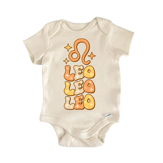 Retro Zodiac Vintage Leo Newborn Baby Onesie® Onesie®