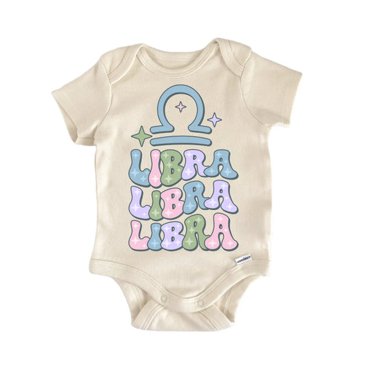 Retro Zodiac Vintage Libra Newborn Baby Onesie® Onesie®