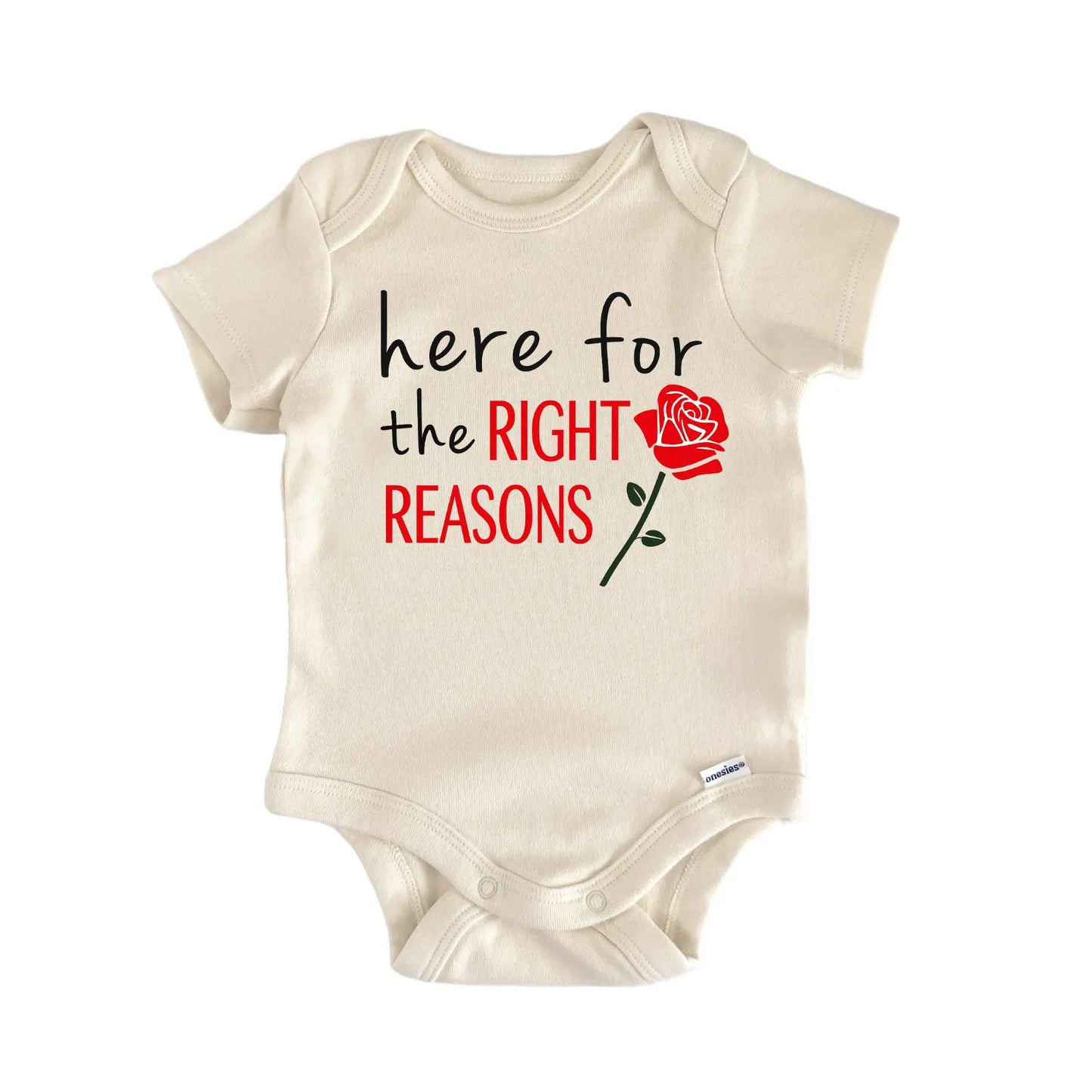 Right Reasons Rose Reality Tv Show Newborn Baby Bodysuit