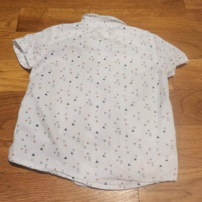 Little Lad Toddler Boy dress shirt with Vest . Size 24 Months