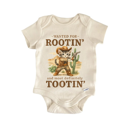 Rootin Tootin Cowboy Cat Newborn Baby Onesie® Onesie®