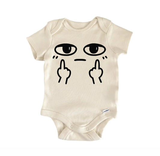Sarcastic Middle Finger Humor Newborn Baby Onesie® Onesie®