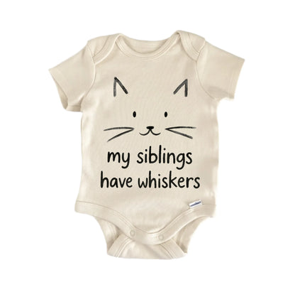 Siblings Whiskers Cat Newborn Baby Onesie® Onesie®