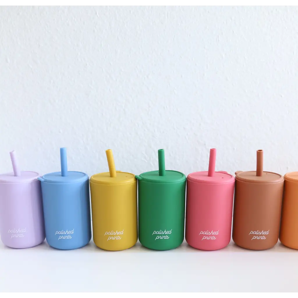 Mini Silicone Straw Cups for Kids