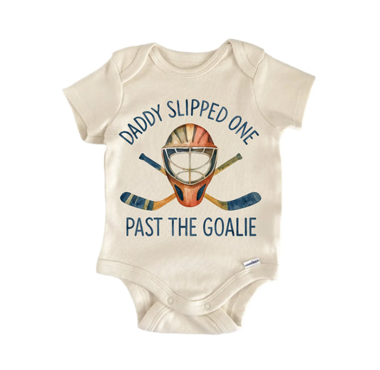 Slipped One Hockey Daddy Newborn Baby Onesie® Onesie®