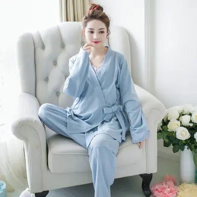Spring Summer Nursing Pajama Set for New Mothers - # NURSGA11410105