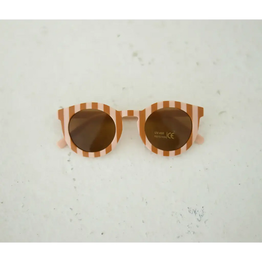 Striped Sunglasses for Kids | Pink/Brown