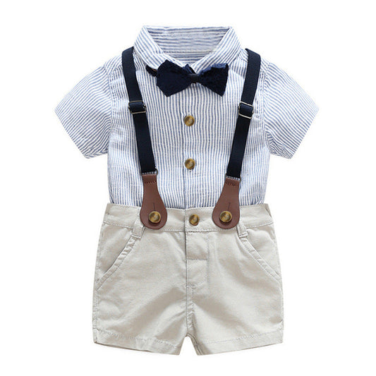 Summer Boys' Bowtie Set with Suspenders (2-Piece) - # BAAA71710015