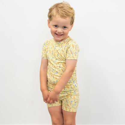 Surfboard Waves Summer Pajama Set
