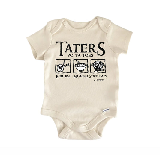 Taters Potatos Fantasy Movie Newborn Baby Onesie® Onesie®