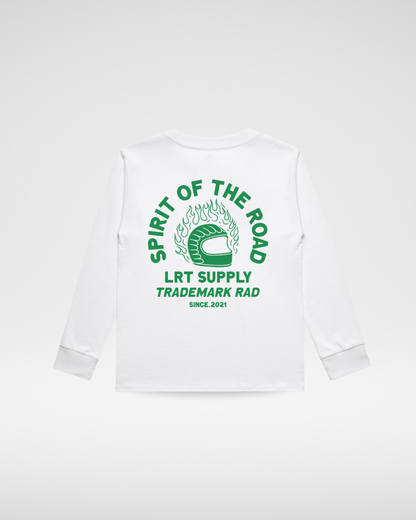 THE SPIRIT RIDER LONG SLEEVE TEE - WHITE