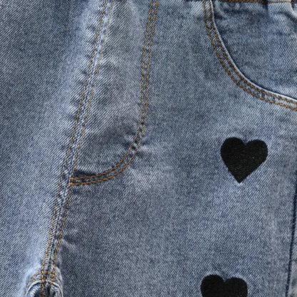 Toddler Baby Girl Casual Denim Jeans Trousers - # GIAA21410006