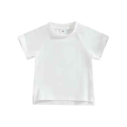 Toddler Kids Baby Girls Boys Summer Casual Tops - # BOAA11510016