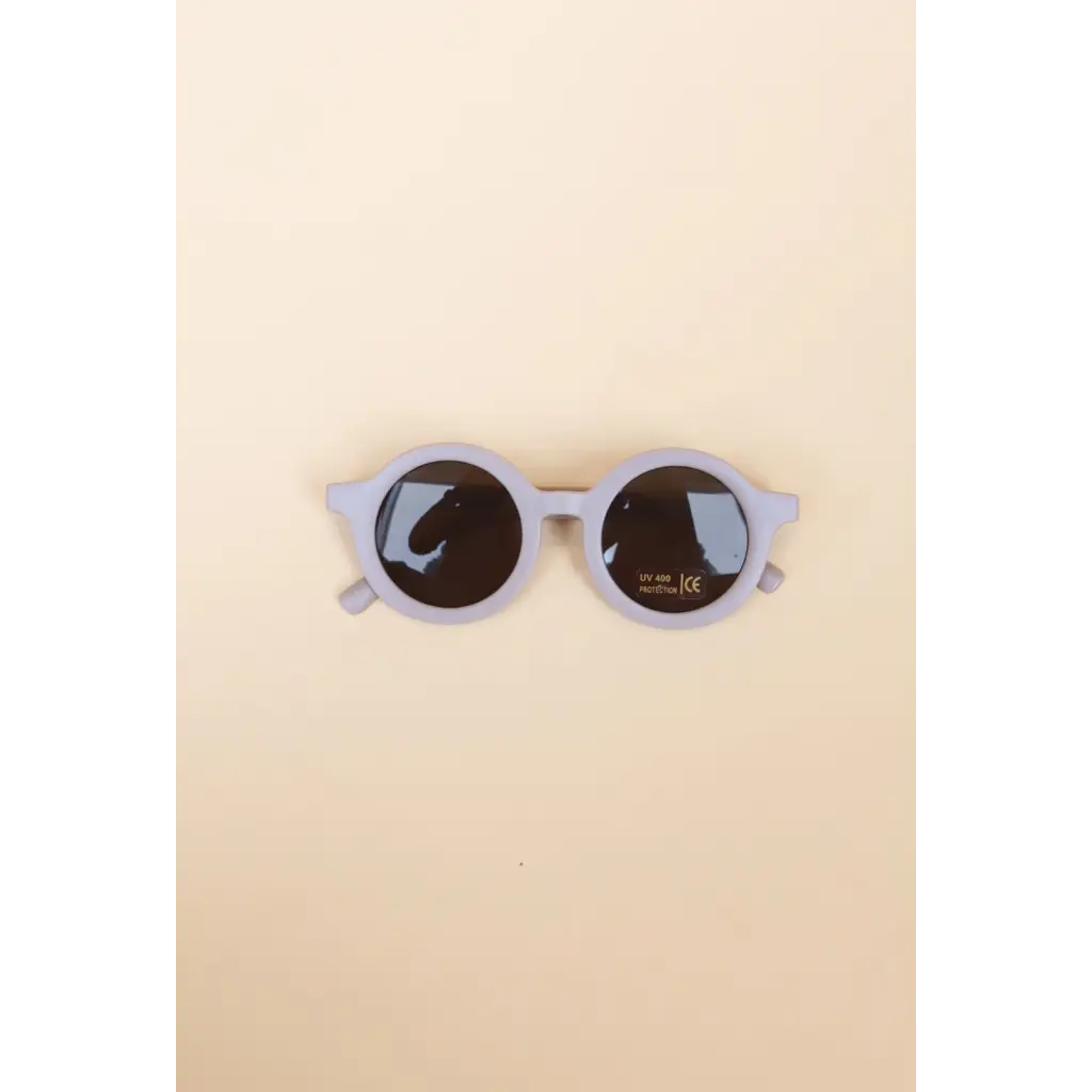 Toddler/Baby Round Retro Sunglasses, UV400 | Sky Blue