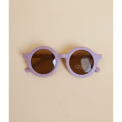 Toddler/Baby Round Retro Sunglasses, UV400 | Sky Blue