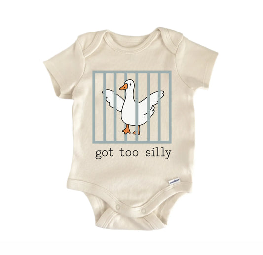 Too Silly Goose Jail Newborn Baby Onesie® Onesie®