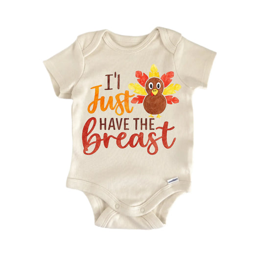 Turkey Breast Thanksgiving Newborn Baby Onesie® Onesie®