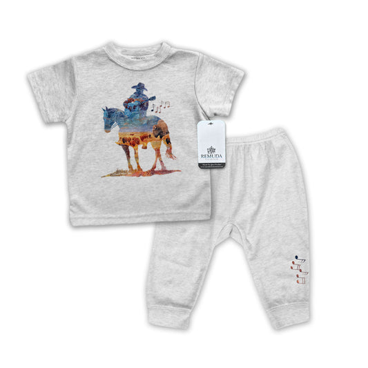 Where The Buffalo Roam - Infant Western 2-Piece Sleepwear Pajamas