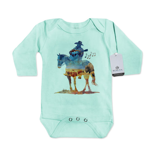 Where The Buffalo Roam - Infant One Piece Western Romper