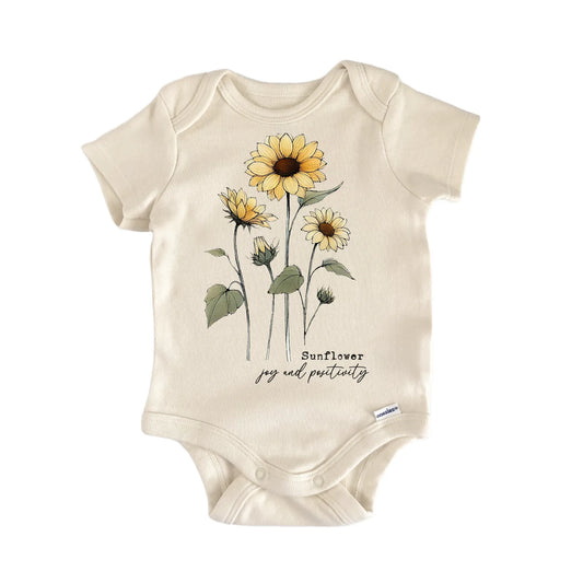 Wildflower Sunflower Newborn Baby Onesie® Onesie®