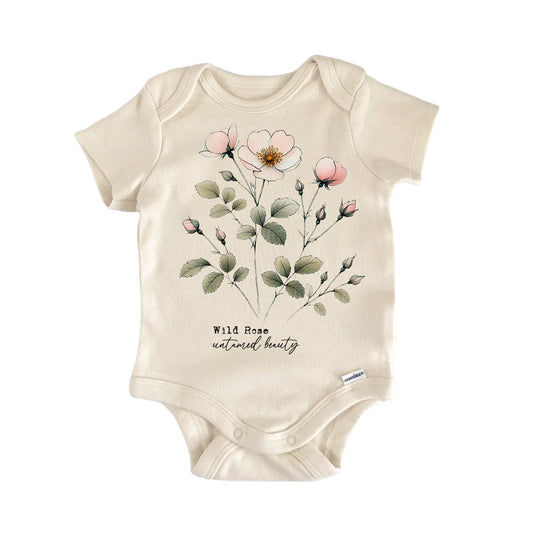 Wildflower Wild Rose Newborn Baby Onesie® Onesie®
