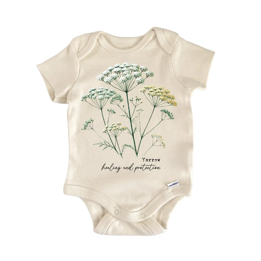 Wildflower Yarrow Newborn Baby Onesie® Onesie®