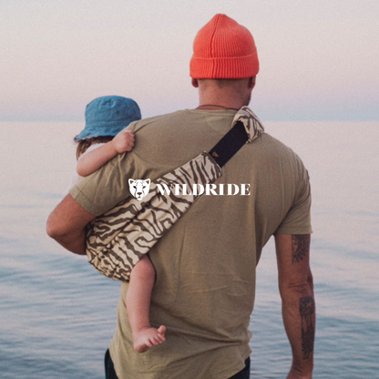 Toddler Carrier Brown Zebra Print