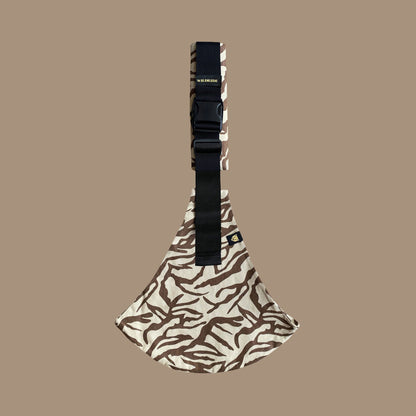 Toddler Carrier Brown Zebra Print